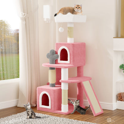 Cat Tree Scratching Post Large Multilevel Climbing Tower Activity Centre 131Cm