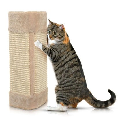 Cat Scratching Corner Post – Wall-Mounted Kitten Scratcher with Hanging Board