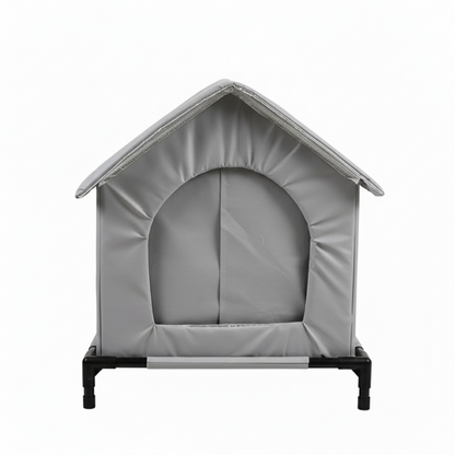 Outdoor Cat House – Raised & Insulated Winter Shelter for Cats | Windproof, Weatherproof, Warm Bed for Outdoor, Stray & Feral Cats