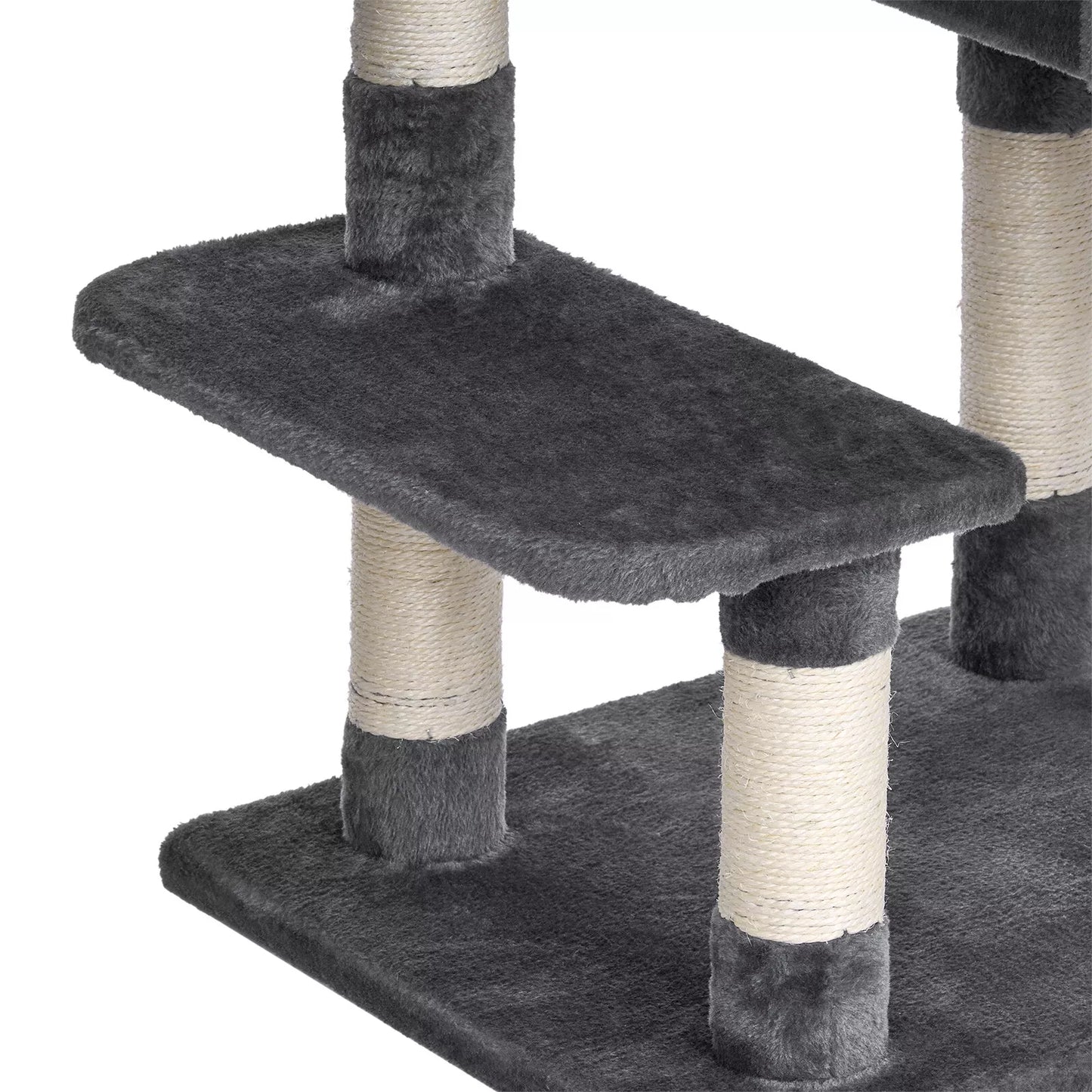 Cat Climbing Tower With Scratching Post (Large) | 100cm Tall Multi-Level with Cozy House